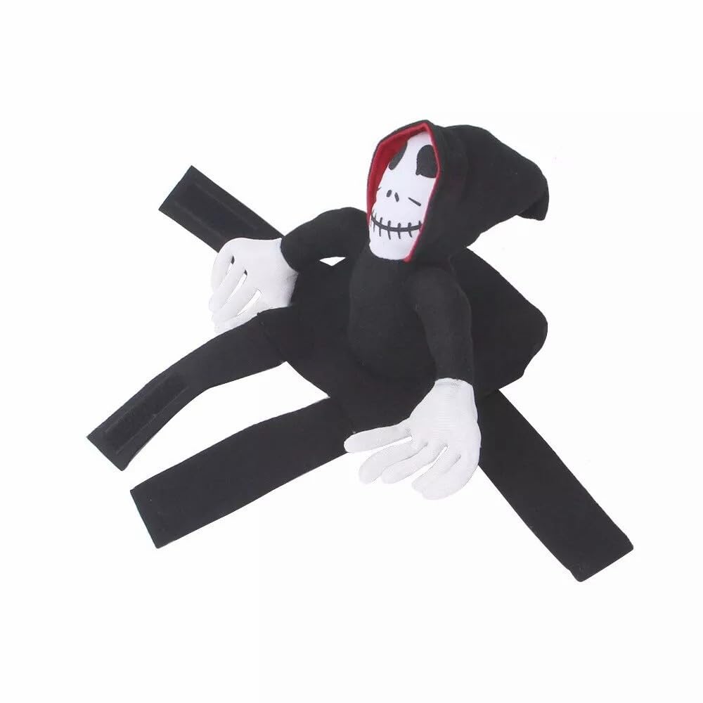 Disfraz de equitación para mascotas, suministros novedosos para mascotas, jinete fantasma, equitación, diseñado para perros y gatos, ropa de fiesta de Halloween (L)