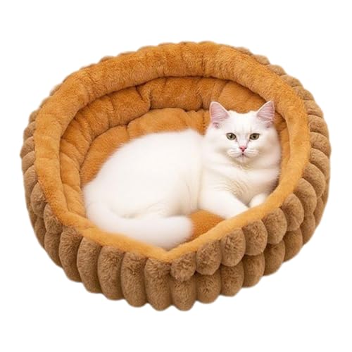 Generisch Cama pequeña para perros | Donut Cachorro Gatito Cama para gatos domésticos, almohada de felpa para perros pequeños y medianos Sala de estar Dormitorio Apartamento Casa Exterior Lavable a