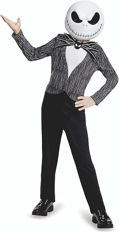 Disfraz Pesadilla antes de Navidad - Disfraz Jack Skellington - Talla L (10-12 Años)