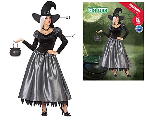 Disfraz bruja plateada mujer adulto XS