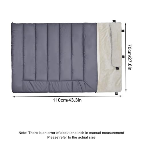 Saco de dormir para perros – Cama para perro con almohada | Saco de dormir plegable impermeable para perros pequeños y grandes | Aislamiento ligero para senderismo y uso al aire libre | Mascota