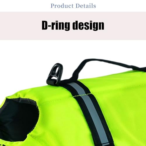 Chaleco Salvavidas para Perros Natación - Chaleco Reflectante para Cachorros con Flotabilidad | Ajustable para Razas Medianas y Grandes Uso En Playa Piscina Kayak Y Deportes Acuáticos