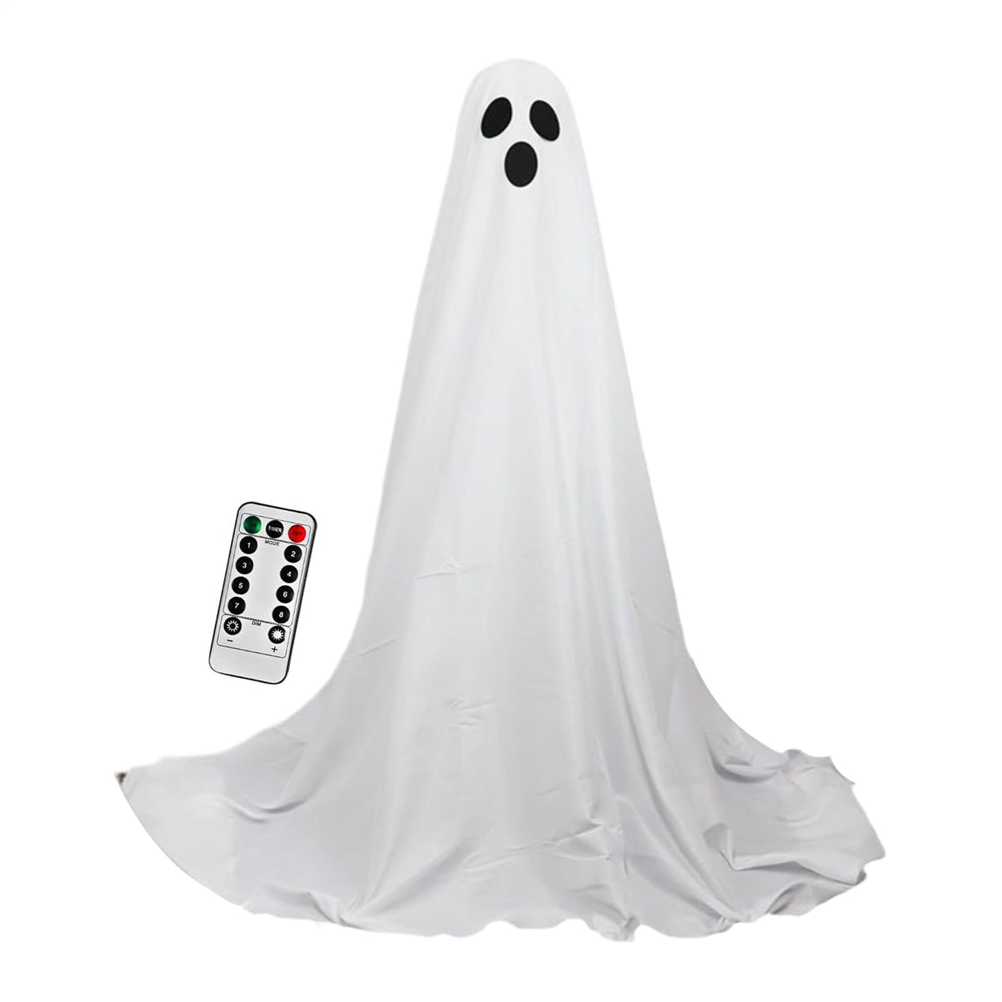 Light Up Ghost Halloween Decorations - 165x30cm Spooky Ghost with Remote Control String Light | Halloween Decorations Outdoor, Home Accents For Festival Holiday Lawn Gardens Porches Escape Room
