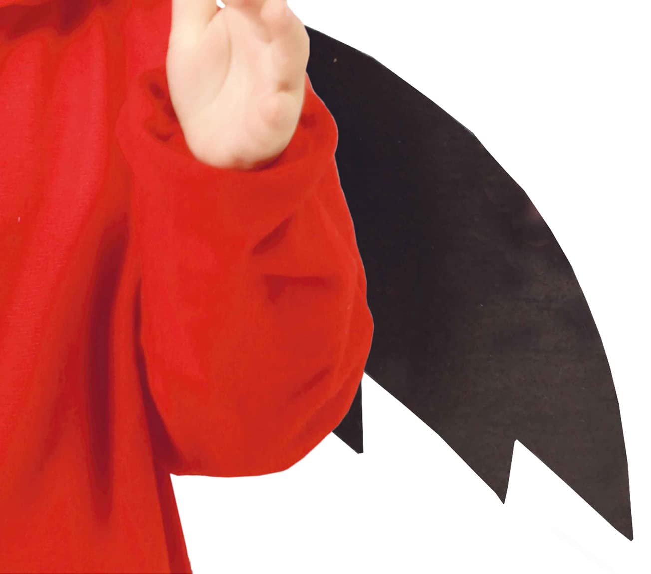 Disfraz de Pequeño Demonio Bebé (12-18 Meses) - Alas, Capucha y Mono - Disfraces de Halloween, Diablos y Demonios para Fiestas de Disfraces - Ideal para Bebés Niños - Rojo y Negro
