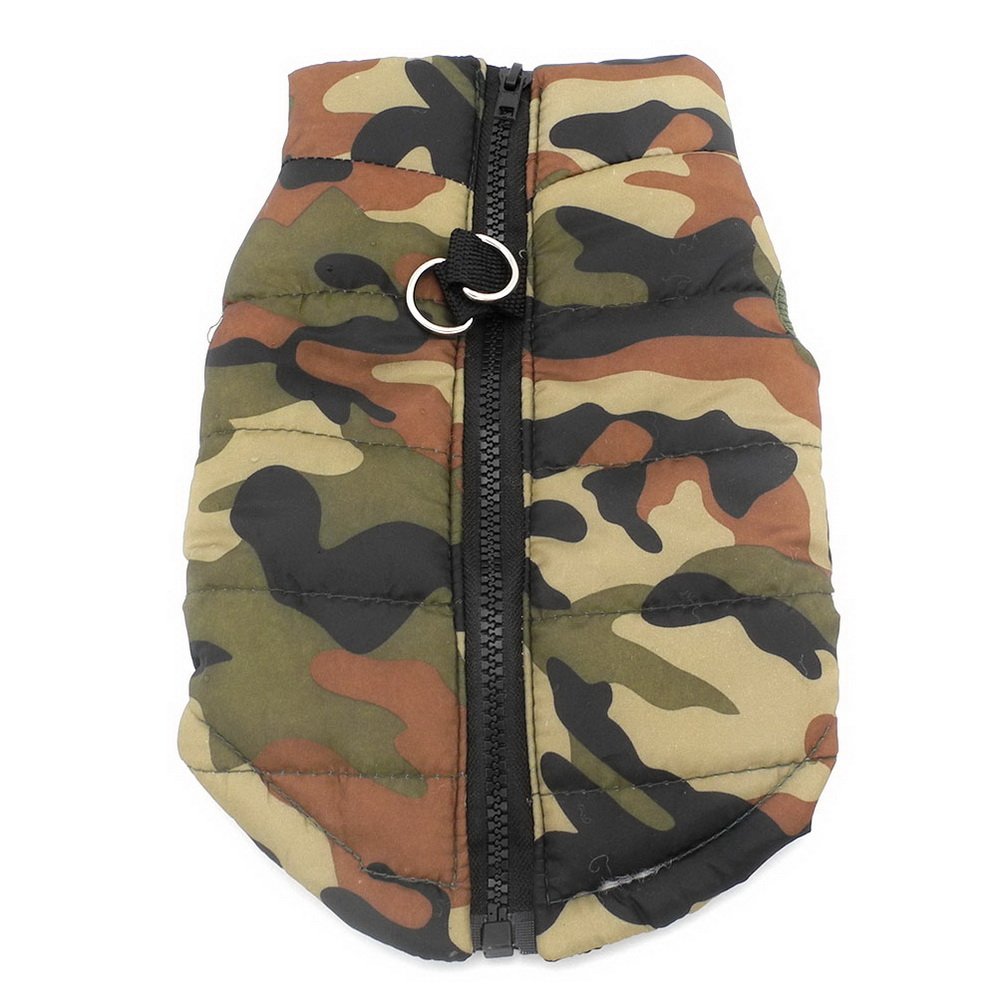 Arnés Abrigos y Chaqueta para Perros Pequeño Impermeable Invierno Acolchado Cachorro Ropa Chaleco para niño y niña Mascotas Perros Gato Verde S