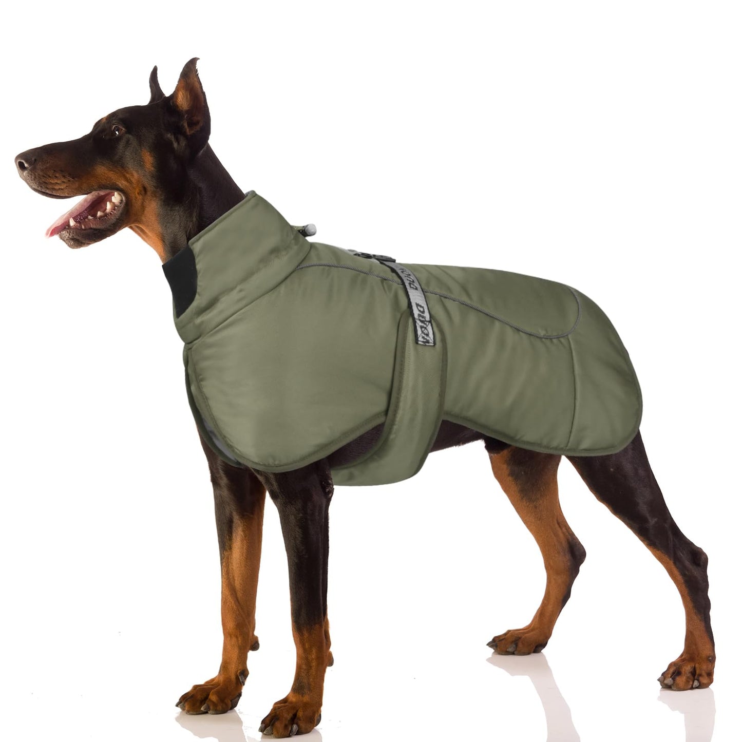 Abrigo de Invierno para Perros Chaqueta a Prueba de Viento Cálido para Perros Medianos Grandes Chaleco Reflectante Ajustable Perro Ropa al Aire Libre para Mascotas