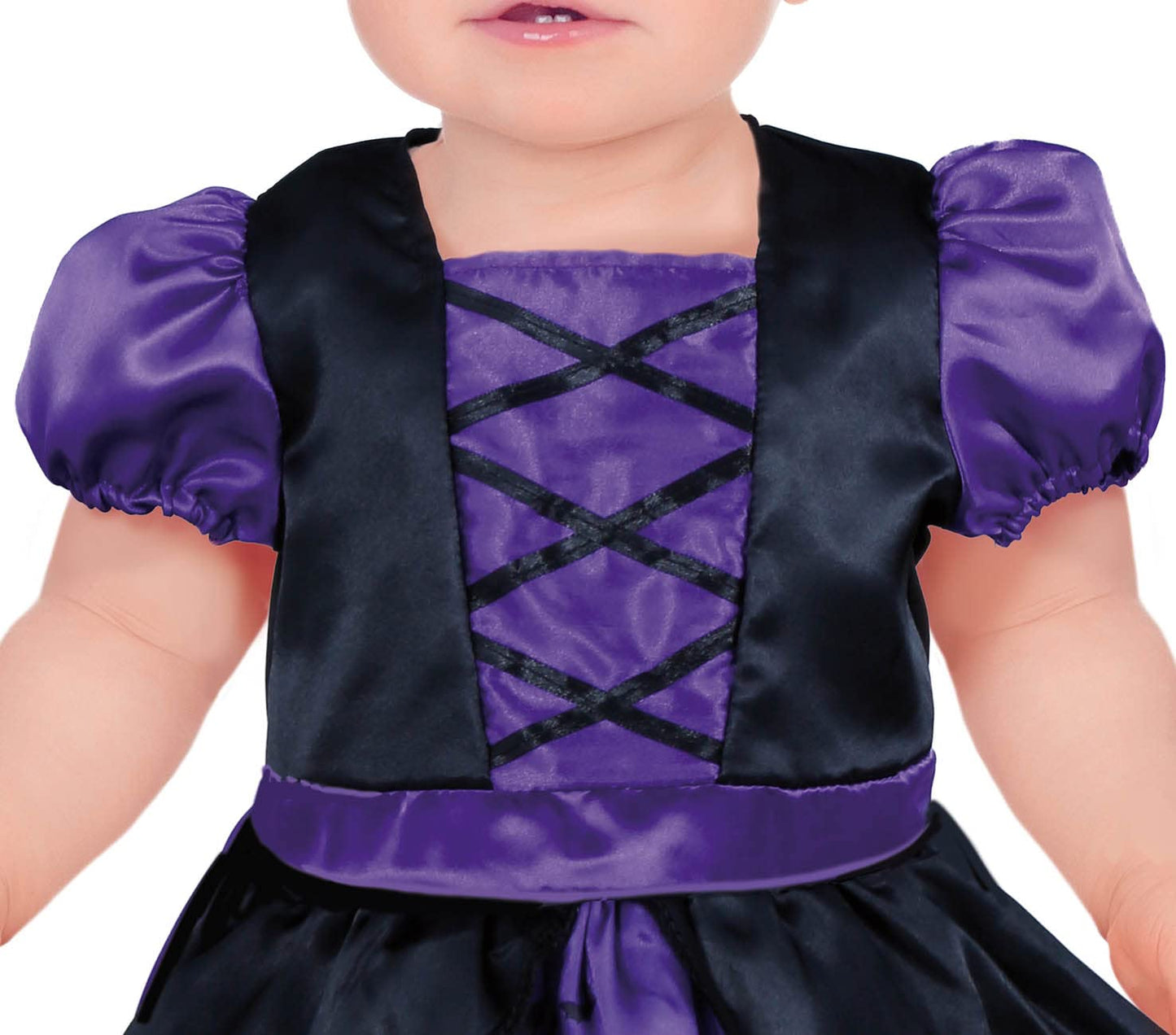 Disfraz de Brujita Lila Mágica para Bebé Niña - Disfraz Halloween de Bebé con Sombrero de Bruja 18-24 Meses
