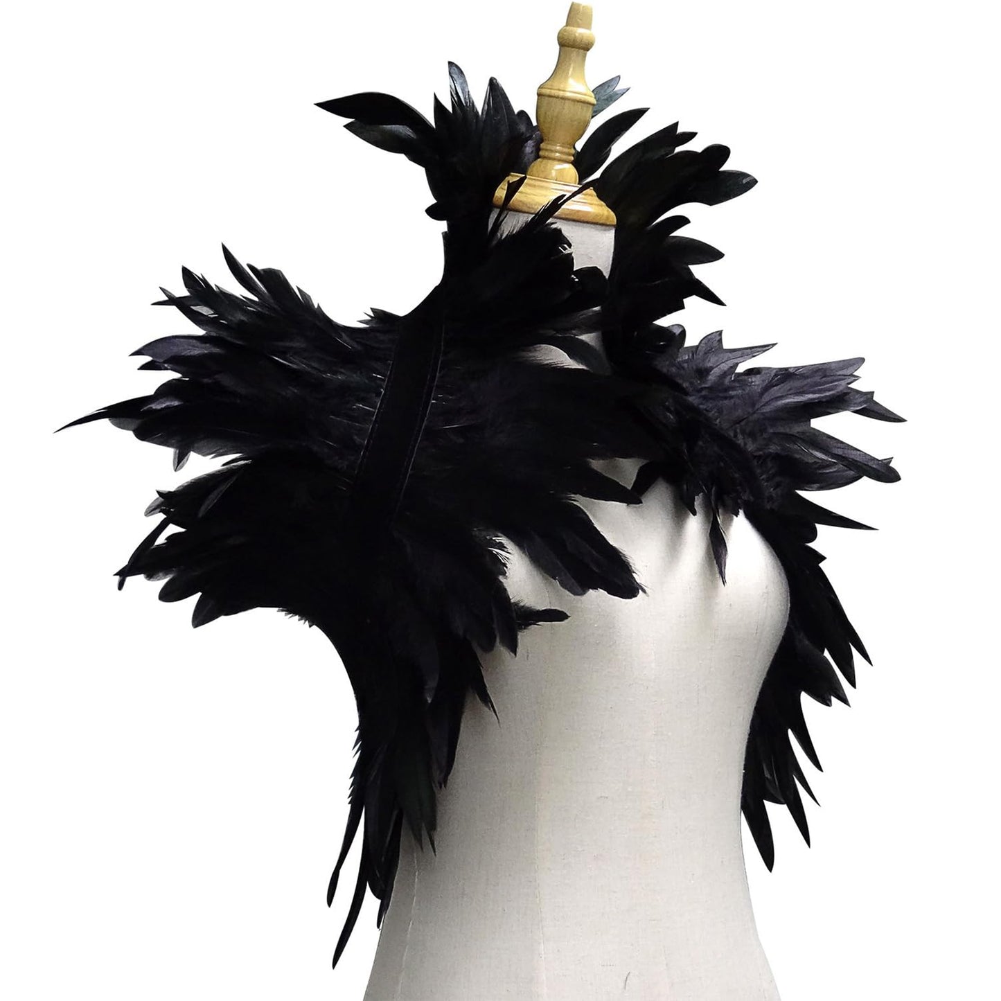 YeahBoom Disfraz Malefica Mujer, Reina Bruja Malvada Vestido Gótico Maléfica para Adulto con Cuernos Negro Plumas Capa y Guantes para Halloween Carnaval Fiesta de Cosplay Costume Medieval
