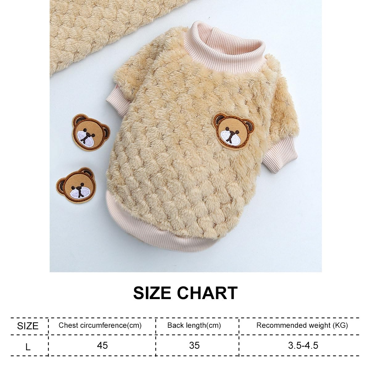 Abrigo Jersey para Perro, Suéter para Mascotas, Suave Ropa De Invierno para Perro, Abrigo Cálido para Cachorros Perros Gatos, Invierno Perro Nieve Lana del Perrito Traje Caliente Ropa de Abrigo, Amarillo
