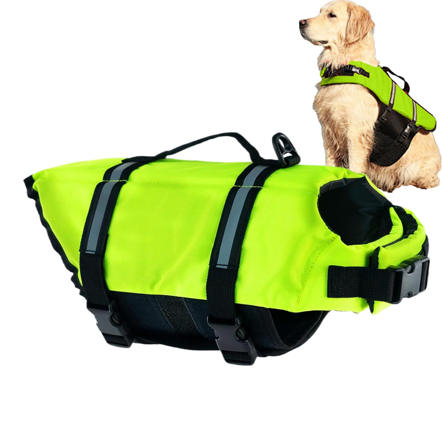 Chaleco Salvavidas para Perros Natación,Flotador Seguro para Cachorros Y Perros,Accesorios Mascotas Piscina Lago Kayak Razas Grandes Pequeñas Cachorros Playa Muelle | Actividades Acuáticas