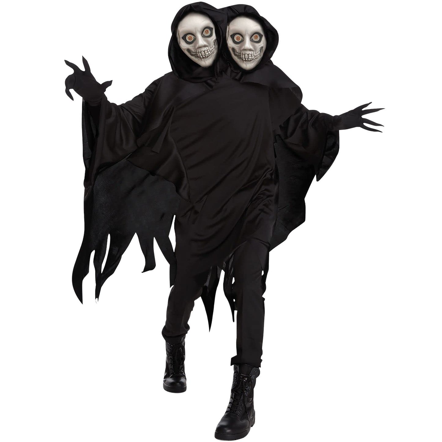 Disfraz Fantasma Hombre, Traje Cara de Fantasma, Perfecto para Fiestas de Halloween, L