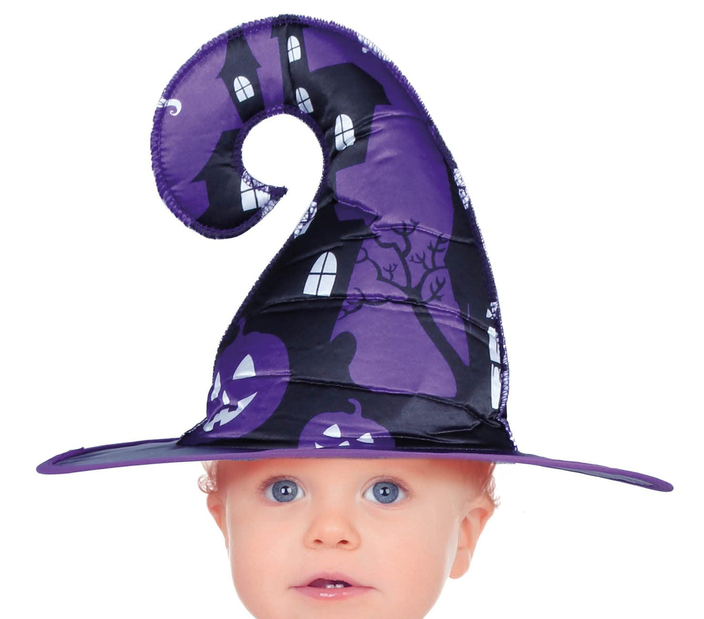 Disfraz de Brujita Lila Mágica para Bebé Niña - Disfraz Halloween de Bebé con Sombrero de Bruja 18-24 Meses