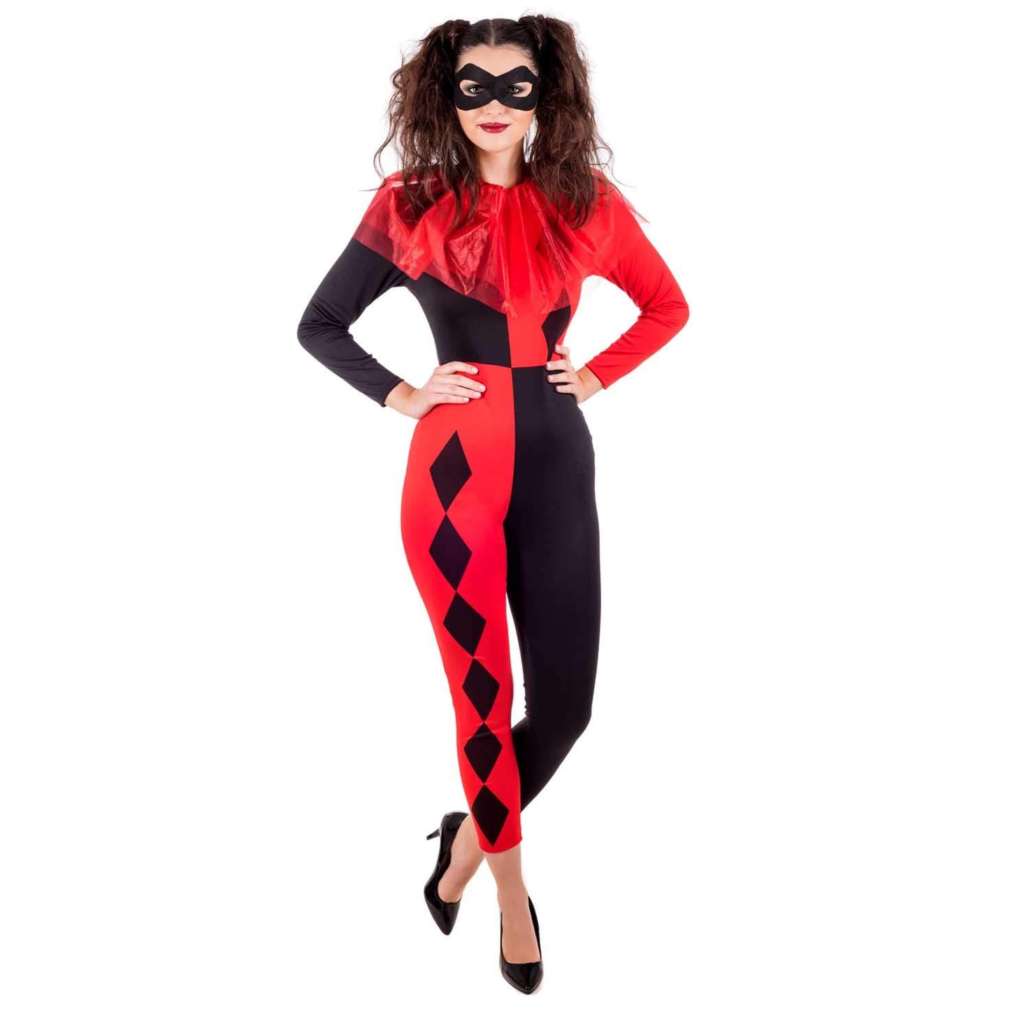 Disfraz Arlequin Mujer, Disfraces Circo, Disfraz Mujer Carnaval y Halloween - M