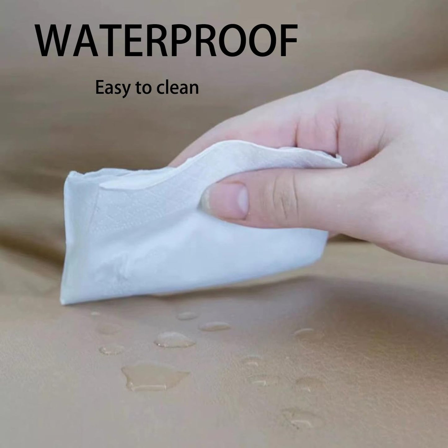 Cama impermeable para perro, almohada gruesa, sofá cama para perros, sofá lavable para gatos con base antideslizante, soporta camas para gatos, antiansiedad, sueño profundo (gris, M-65 x 50