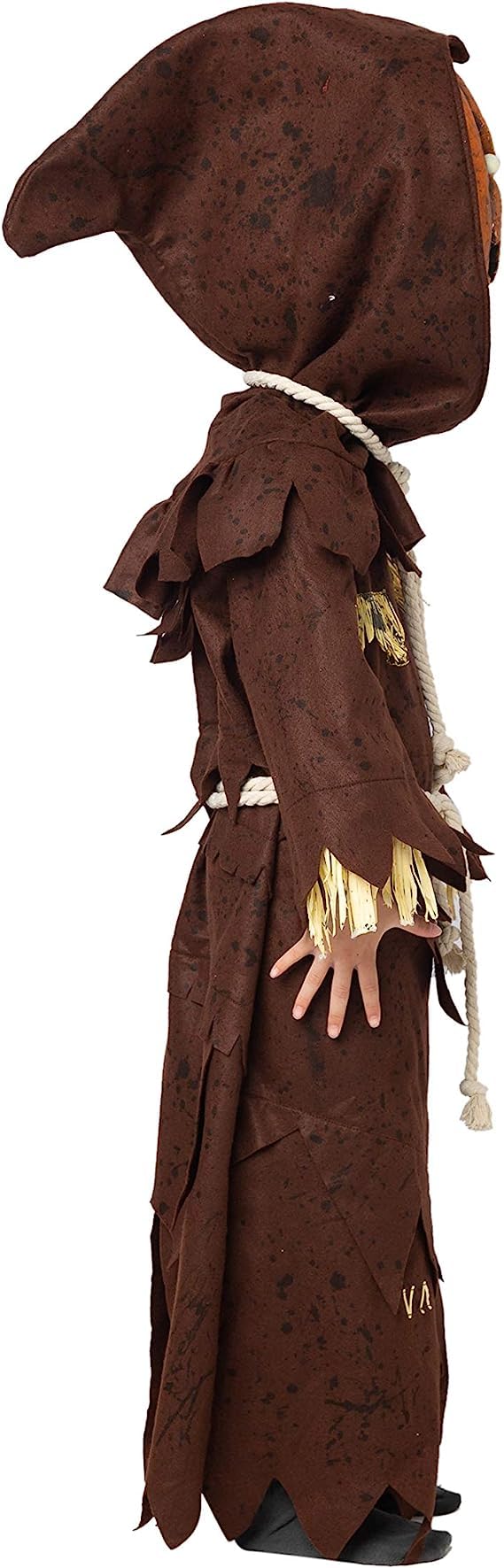Spooktacular Creations Scarecrow Pumpkin Bobble Head Head con máscara de Halloween de calabaza para niños Rol-Playing (pequeño (5-7 años))