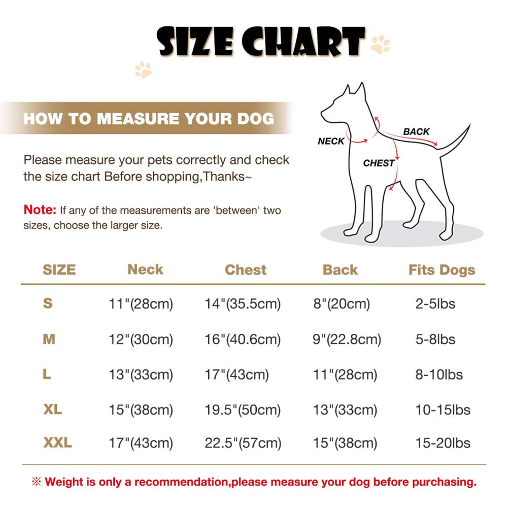 Abrigo para Perros Invierno Ropa para Perros Cuero Chaqueta para Perros Abrigado con el Borreguito y Botones Mascotas Disfraces para Pequeño/Medianos Perros (Negro) - XXL
