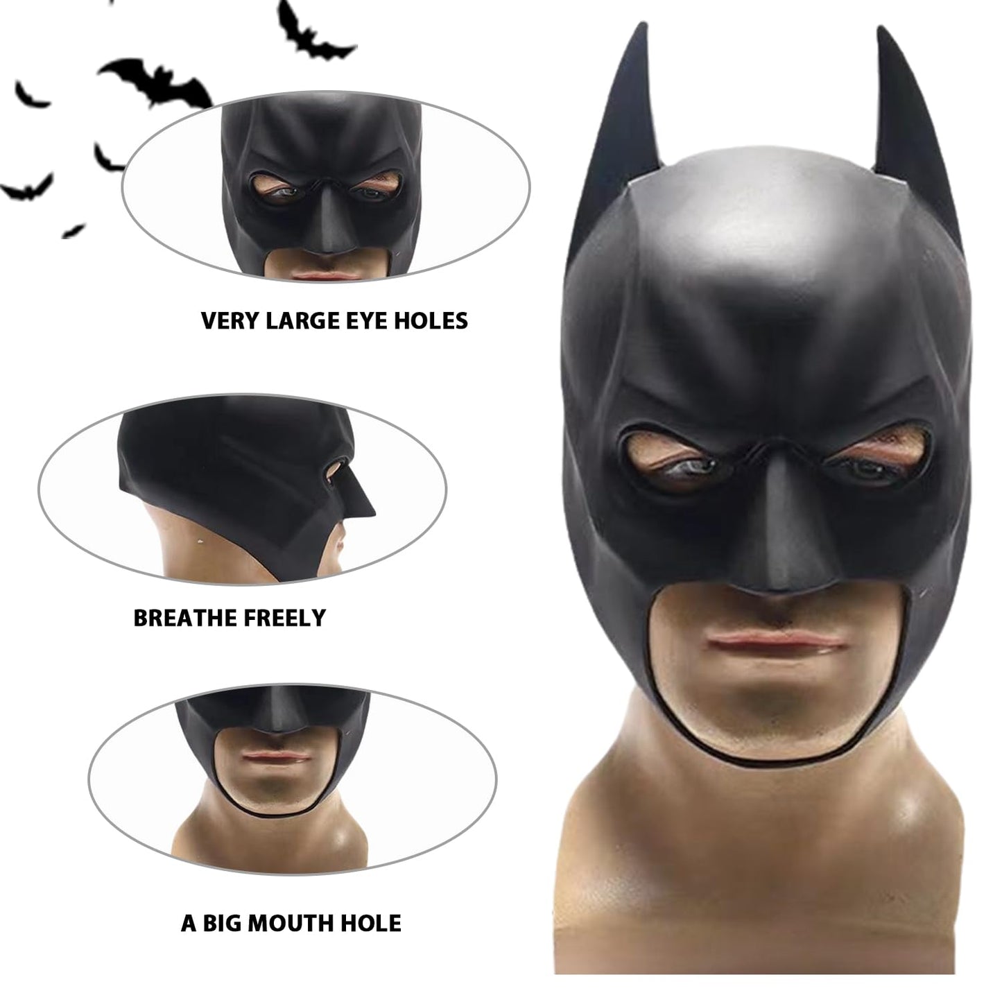 UZNIYTR Máscara De Látex De Halloween, 1pcs Máscaras De Para Adultos, Accesorios De Disfraz De Halloween Para Cosplay,Halloween, Cumpleaños, Fiesta De Máscaras, Halloween Accesorios