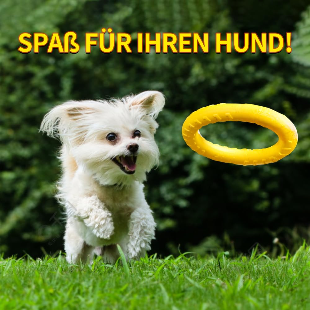 Frisbee para perros, anillo de tracción interactivo para perros, juguete suave y ligero, puede nadar en el agua, juguete para morder y masticar para mascotas (frisbee)