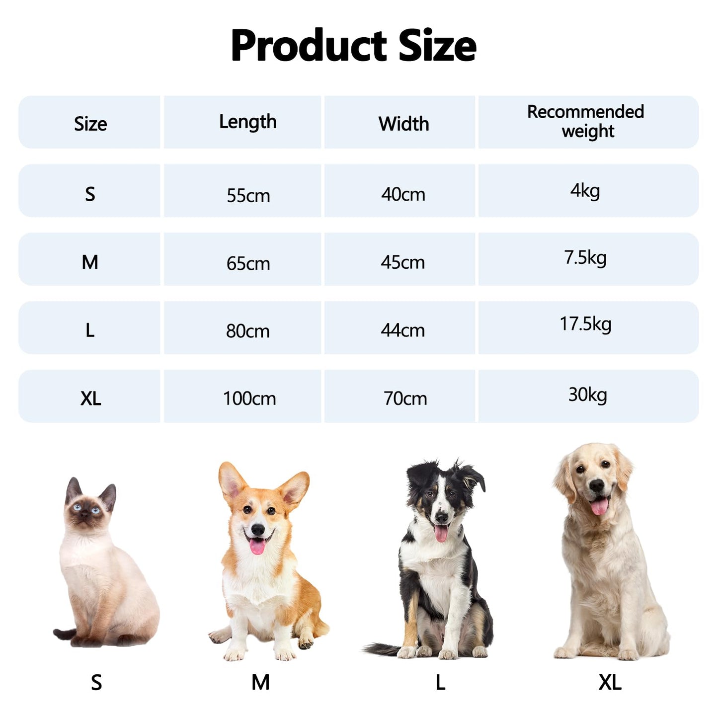 Galatée Cama Refrescante para Perros, Cama Ortopédica De Espuma, Funda Extraíble y Lavable, Sofá Cama para Mascotas con Laterales Acolchados, Cama Suave y Relajante para Gatos(M, Azul)