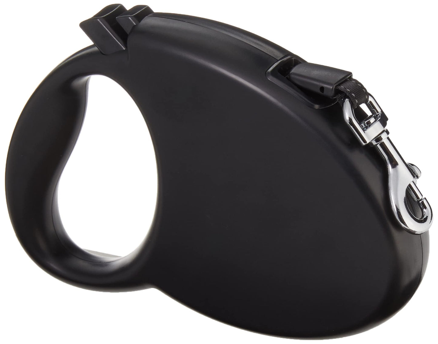 Correa retráctil para perro, longitud extensible de 7,5 m, grande (para perros de hasta 50 kg), color negro