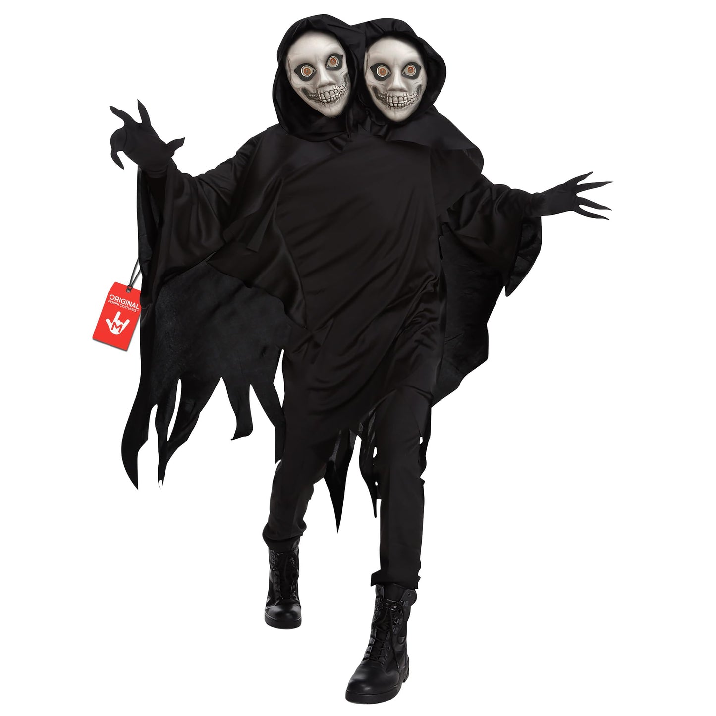 Disfraz Fantasma Hombre, Traje Cara de Fantasma, Perfecto para Fiestas de Halloween, L