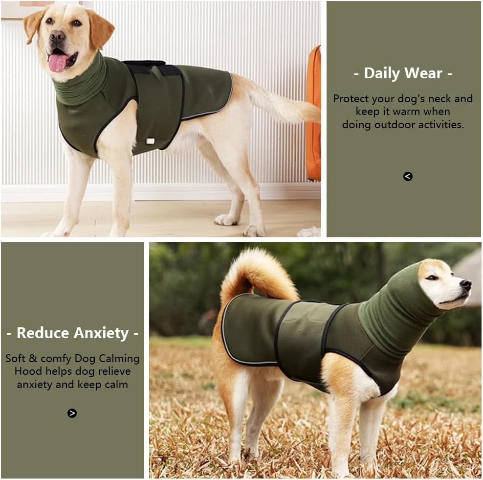 Abrigo para Perros Impermeable con Forro De Lana Chaqueta Reflectante De Invierno para Mascotas Ropa De Abrigo Cálida Y Cómoda para Perros Pequeños Y Medianos Verde Militar Talla M(M)