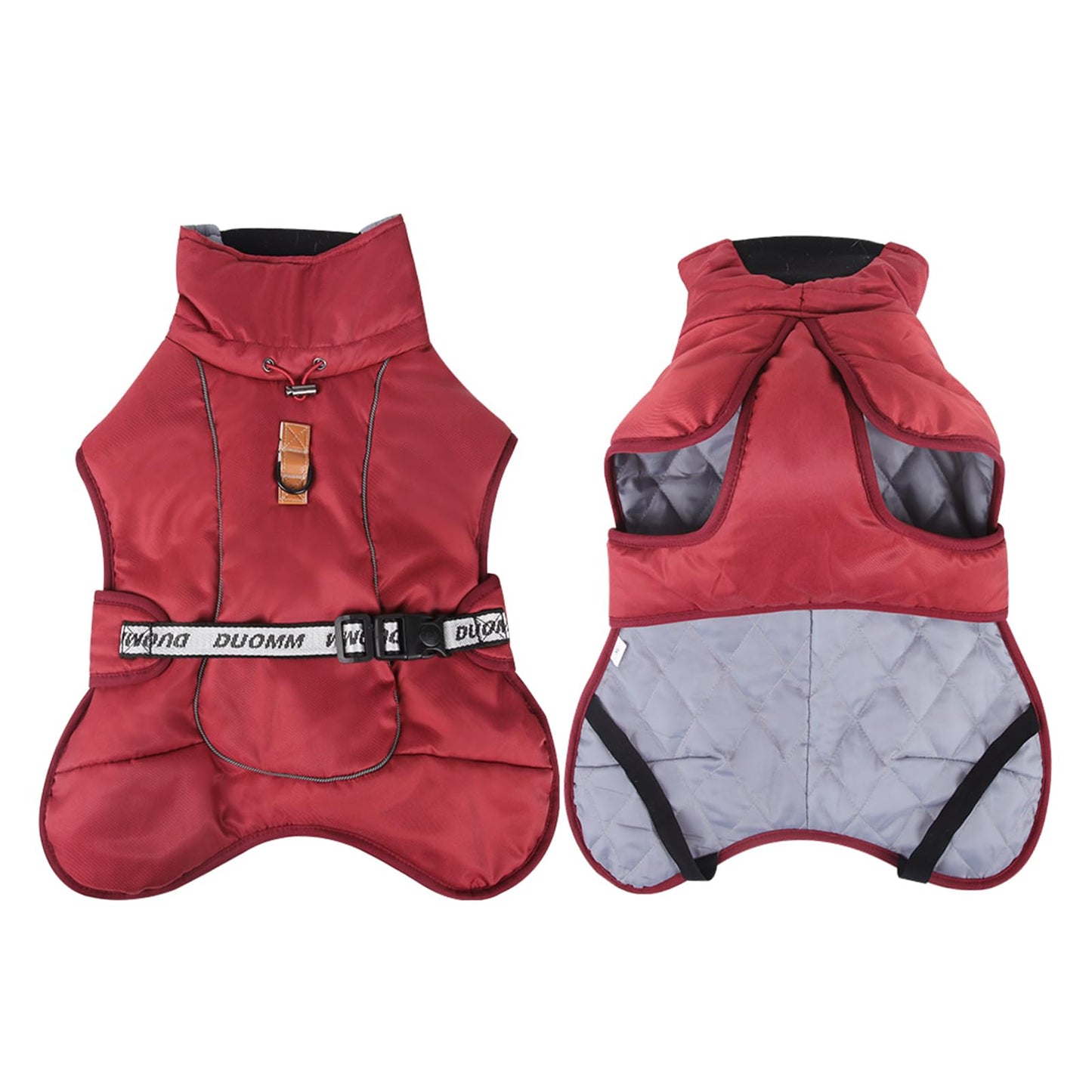 Abrigo de Invierno para Perros Chaqueta a Prueba de Viento Cálido para Perros Medianos Grandes Chaleco Reflectante Ajustable Perro Ropa al Aire Libre para Mascotas