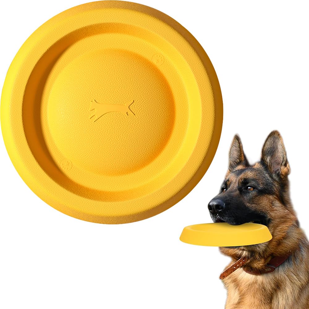 Frisbee para perros, anillo de tracción interactivo para perros, juguete suave y ligero, puede nadar en el agua, juguete para morder y masticar para mascotas (frisbee)