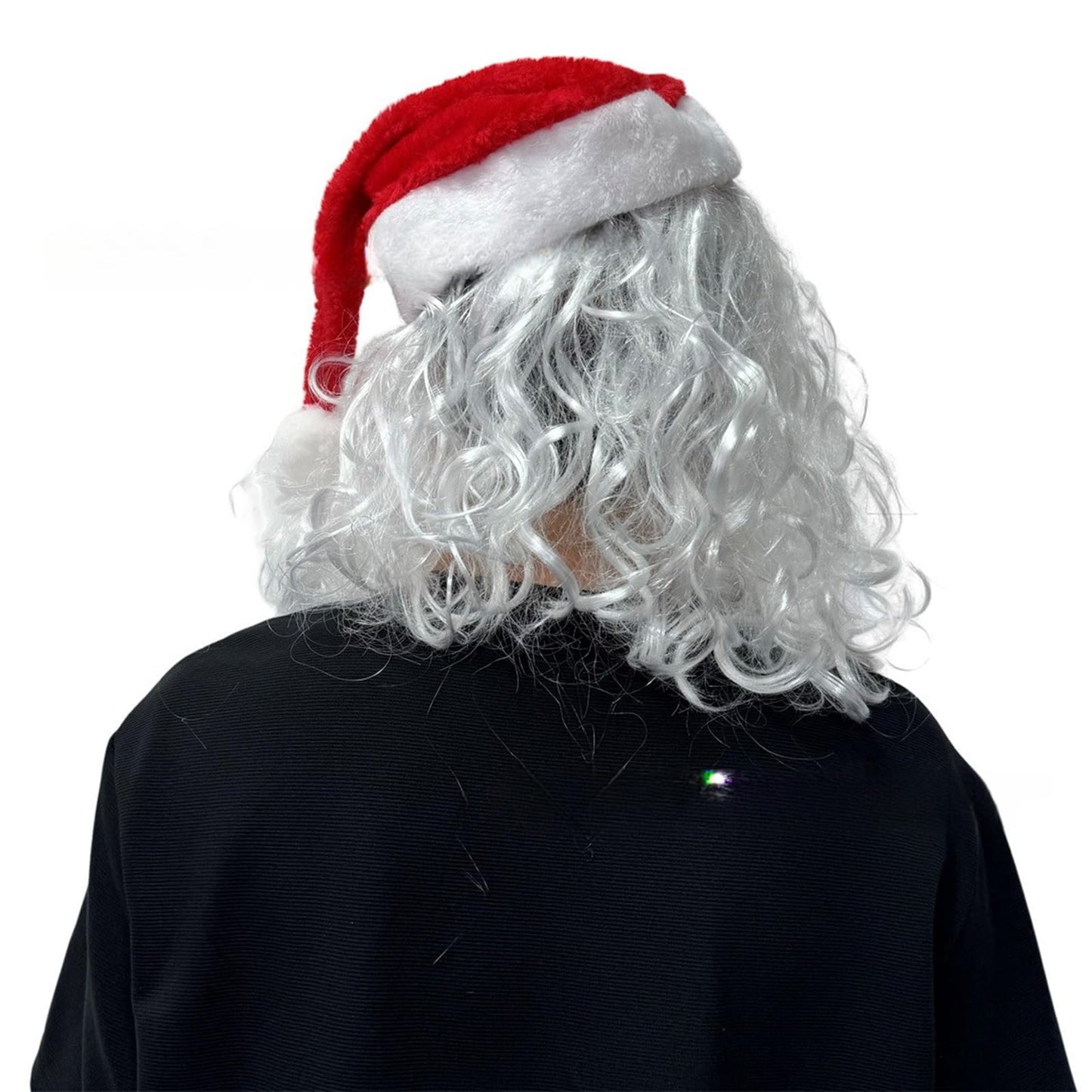 Funjoyz Máscara de Halloween y Navidad - Látex de Clown, Papá Noel, Monstruo de Pelo Blanco - Terror, Carnaval, Cosplay, Mascarada