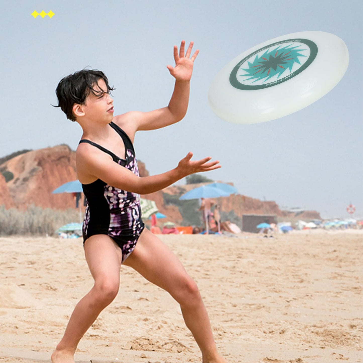 Frisbee Deportivo, Frisbee Brillante, Seguro y Divertido para Acampar Al Aire Libre (Verde)