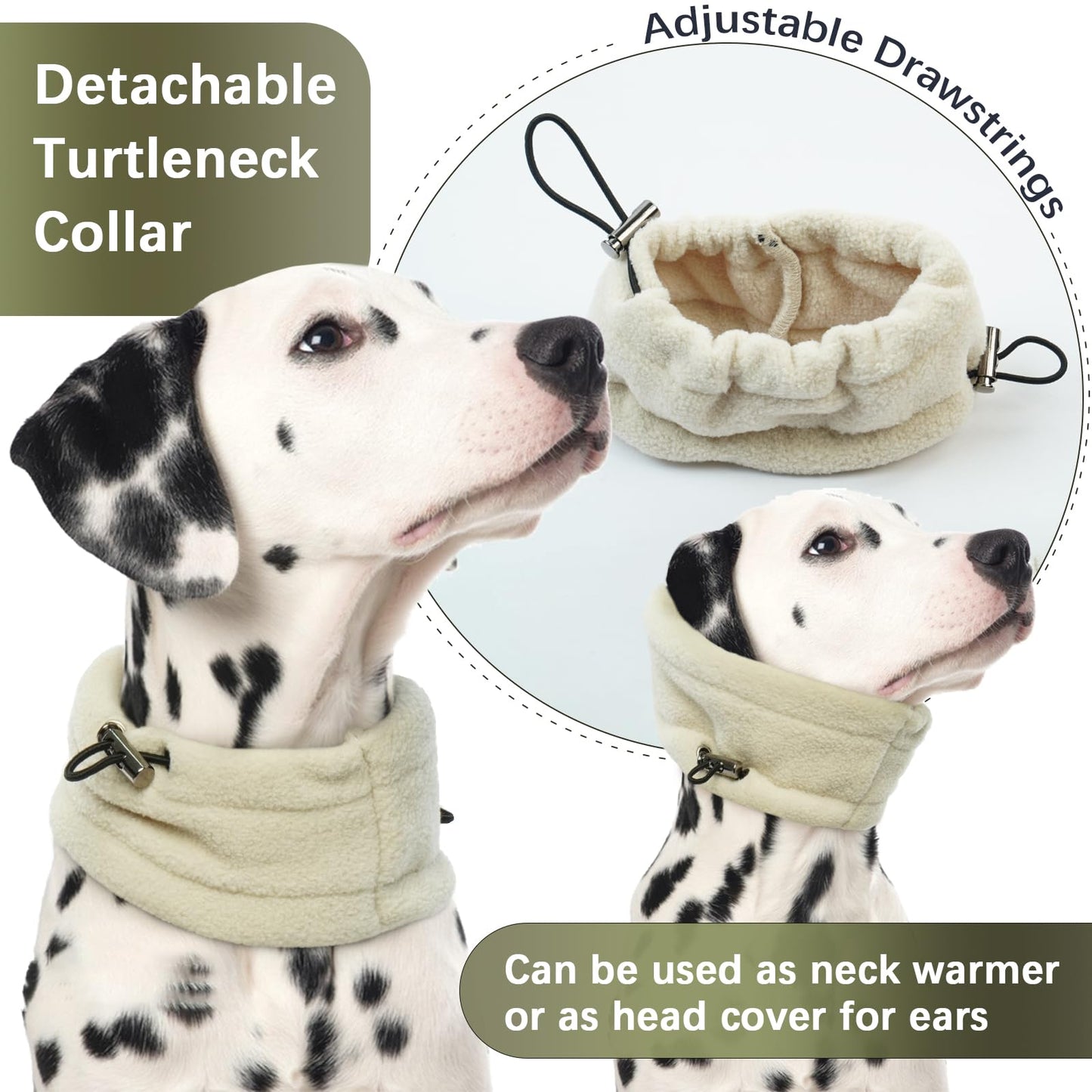 Abrigo Jerséis para Perros, Chaqueta Cálida Forro Polar Pijamas Perros Abrigos de Invierno Perros Pequeño Suéter Cálidos para Perros Pullover Cortavientos para Mascotas Interiores y Exteriores(Beige, L)
