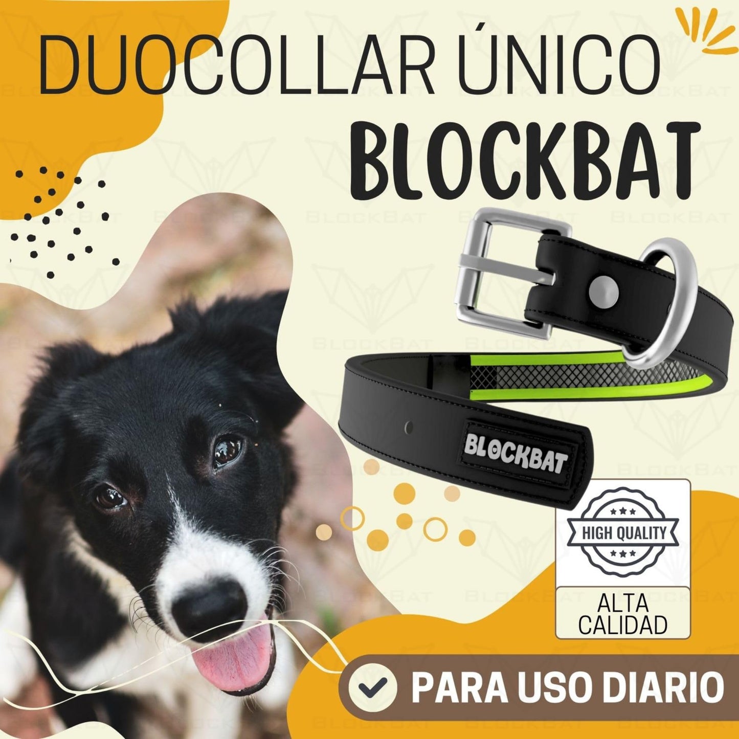 Collar Perro 2 en 1, Alojamiento y Proteccion del Collar Antiparasitario - Resistente, Ajustable y Cómodo - Ideal para Perros Grandes, Medianos y Pequeños - Collares para Perros (Negro S)