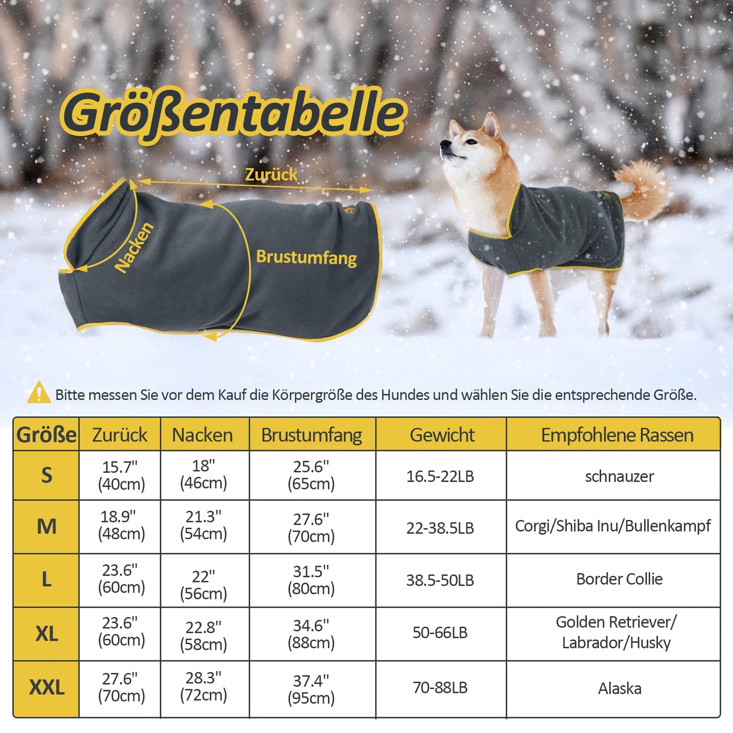 Abrigo de Invierno para Perros de Razas Medianas, L, 5 Tallas Opcionales, Ropa para Perros, Chaleco de Forro Polar para Perros, Chaqueta Ajustable para Mascotas con Cintas Mágicas, Gris