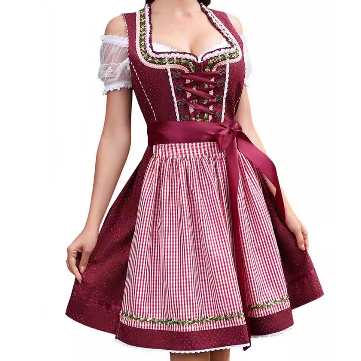 Disfraz Vestidos alemanes para mujeres Oktoberfest, trajes de Oktoberfest mujeres,Disfraz de Cerveza Mujer | Vestido Alemán para Mujer, Disfraces de Oktoberfest para Carnaval de Halloween