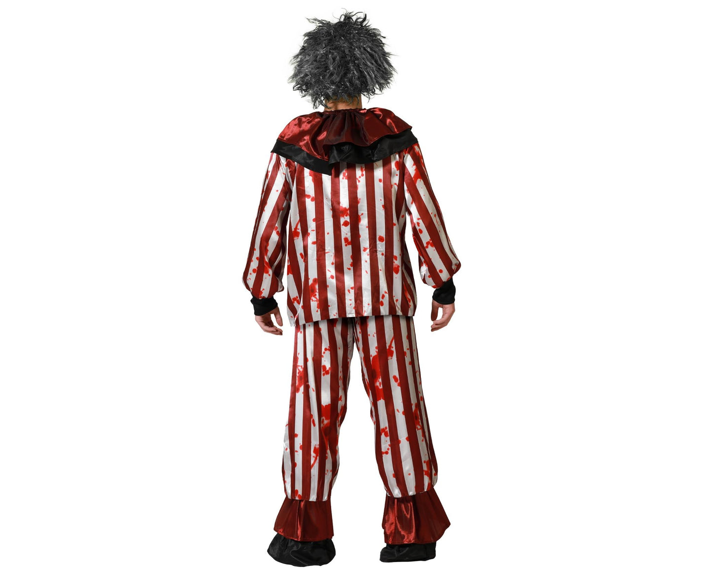 Disfraz payaso halloween rojo camiseta con pantalón hombre adulto XS