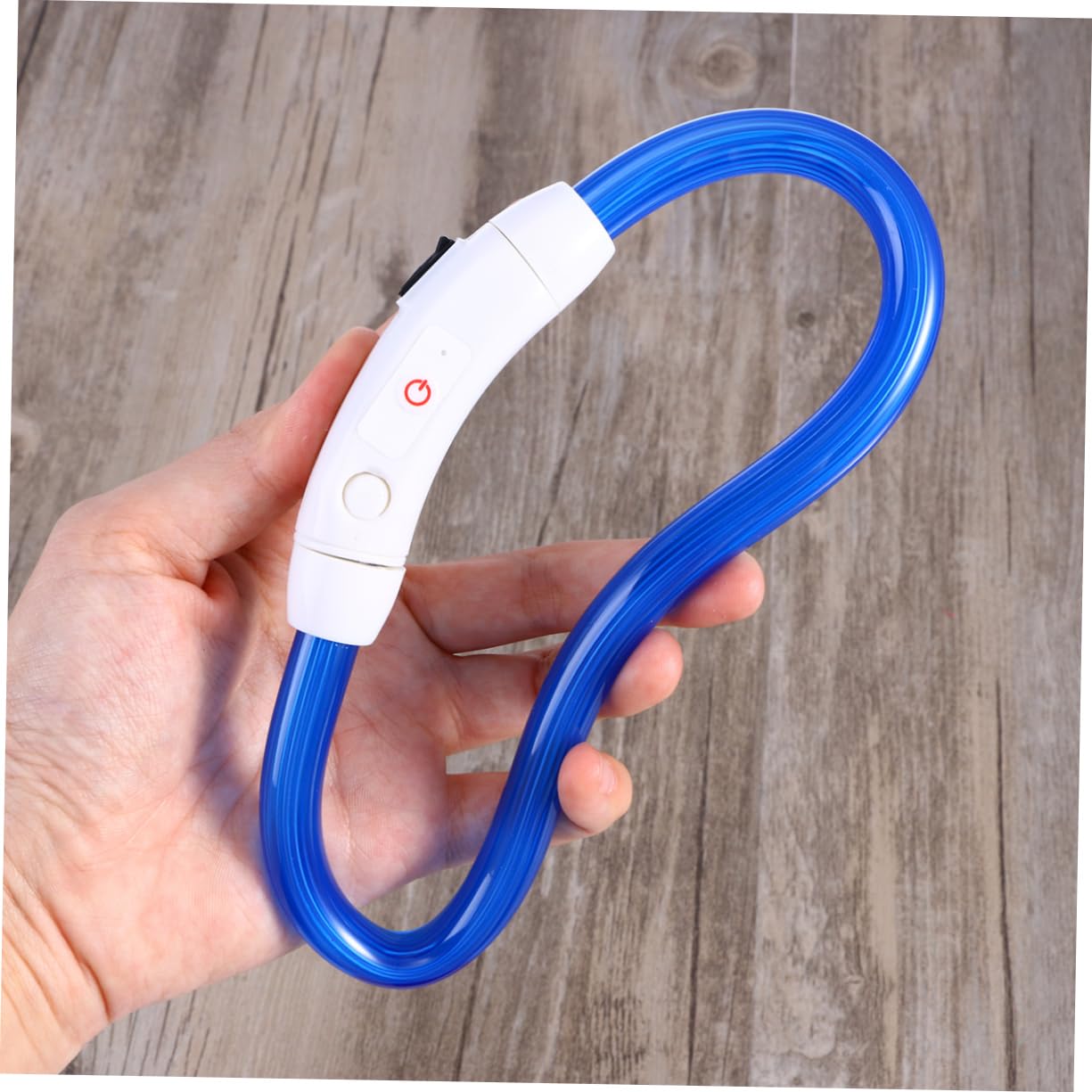 Collar Led para Perros USB Recargable Luces Intermitentes 35 Cm para Paseos Nocturnos Ajustable