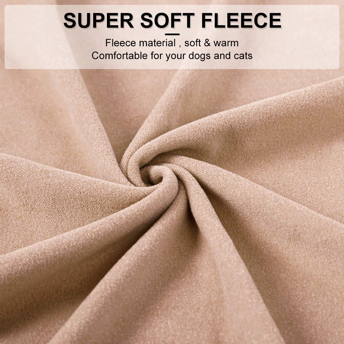 Abrigo Jersey para Perro Pequeño- Ropa para Perros y Gato Chaleco Suéter para Invierno para Perro Mascotas pequeño y medianos L Beige