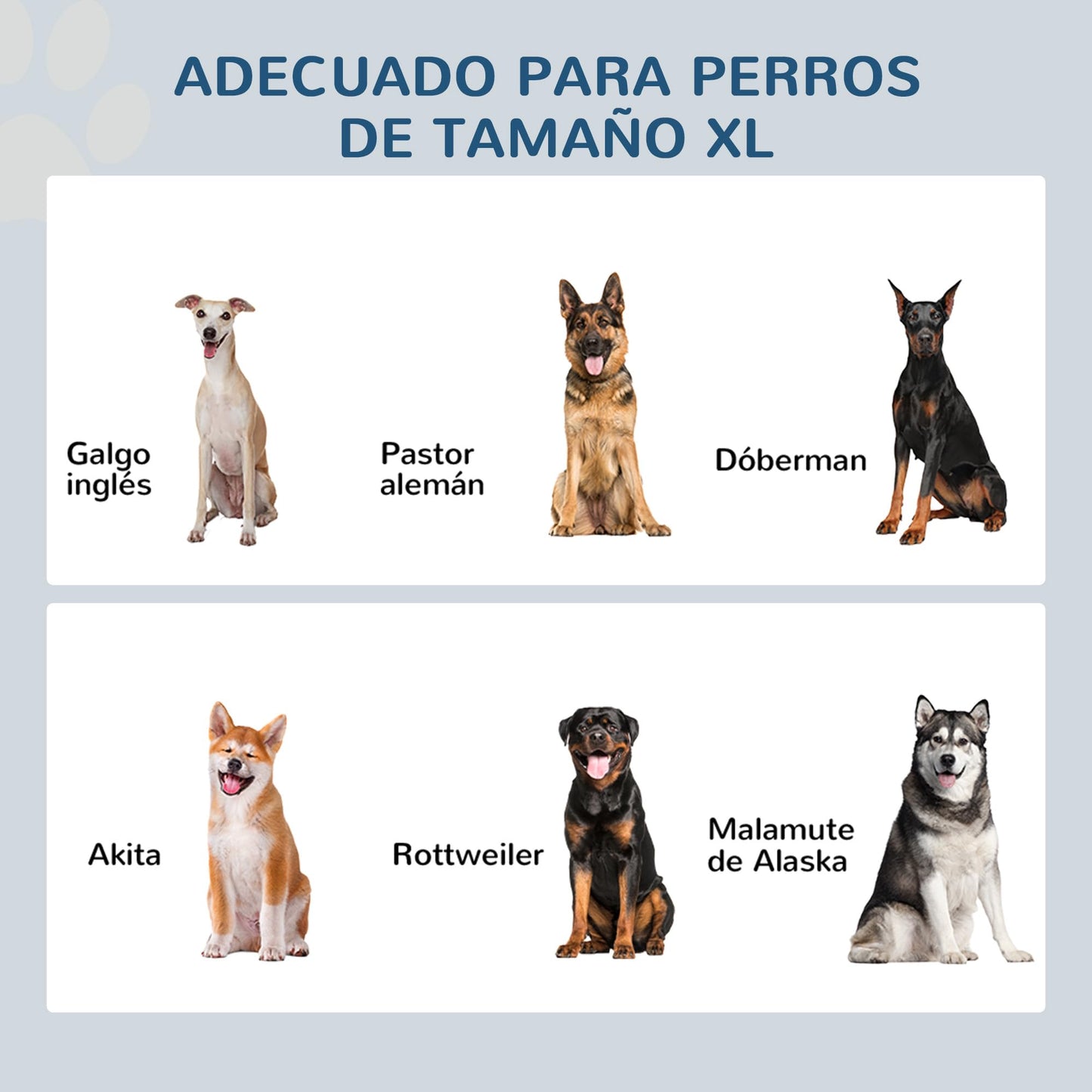 Comedero Perro Elevado con 2 Cuencos de Acero Inoxidable 2x2000 ml Comedero Elevado para Perros Grandes con Tapa Abatible y Almacenamiento Oculto Blanco