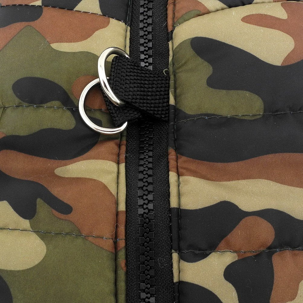 Arnés Abrigos y Chaqueta para Perros Pequeño Impermeable Invierno Acolchado Cachorro Ropa Chaleco para niño y niña Mascotas Perros Gato Verde S