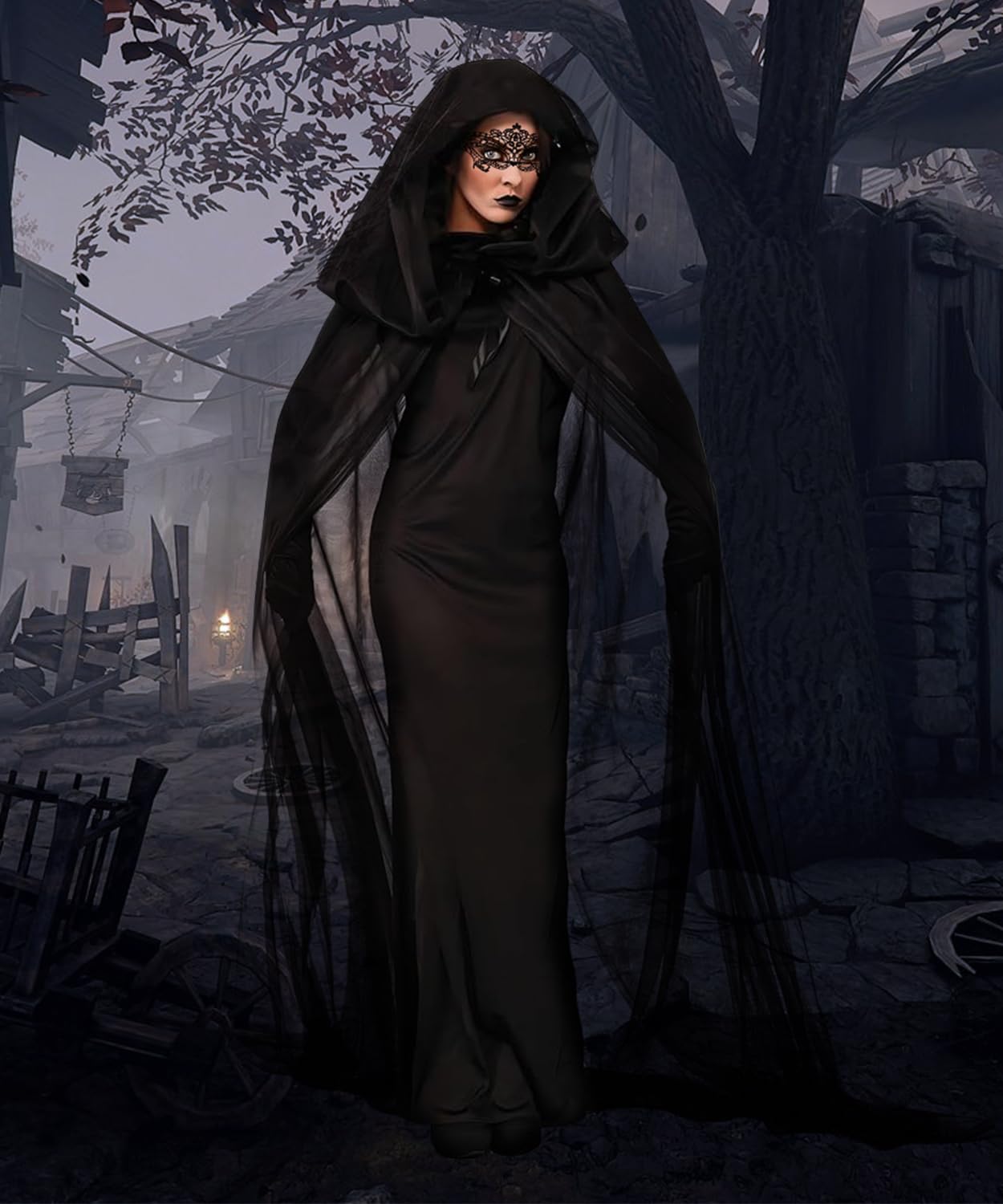 Disfraz Halloween Mujer Disfraz Novia Cadaver, Disfraz de Novia Fantasma Disfraz Bruja Disfraces Halloween Disfraz Fantasma Adulto,Disfraces Novia Disfraz Zombie Mujer para Halloween,Carnaval (S)