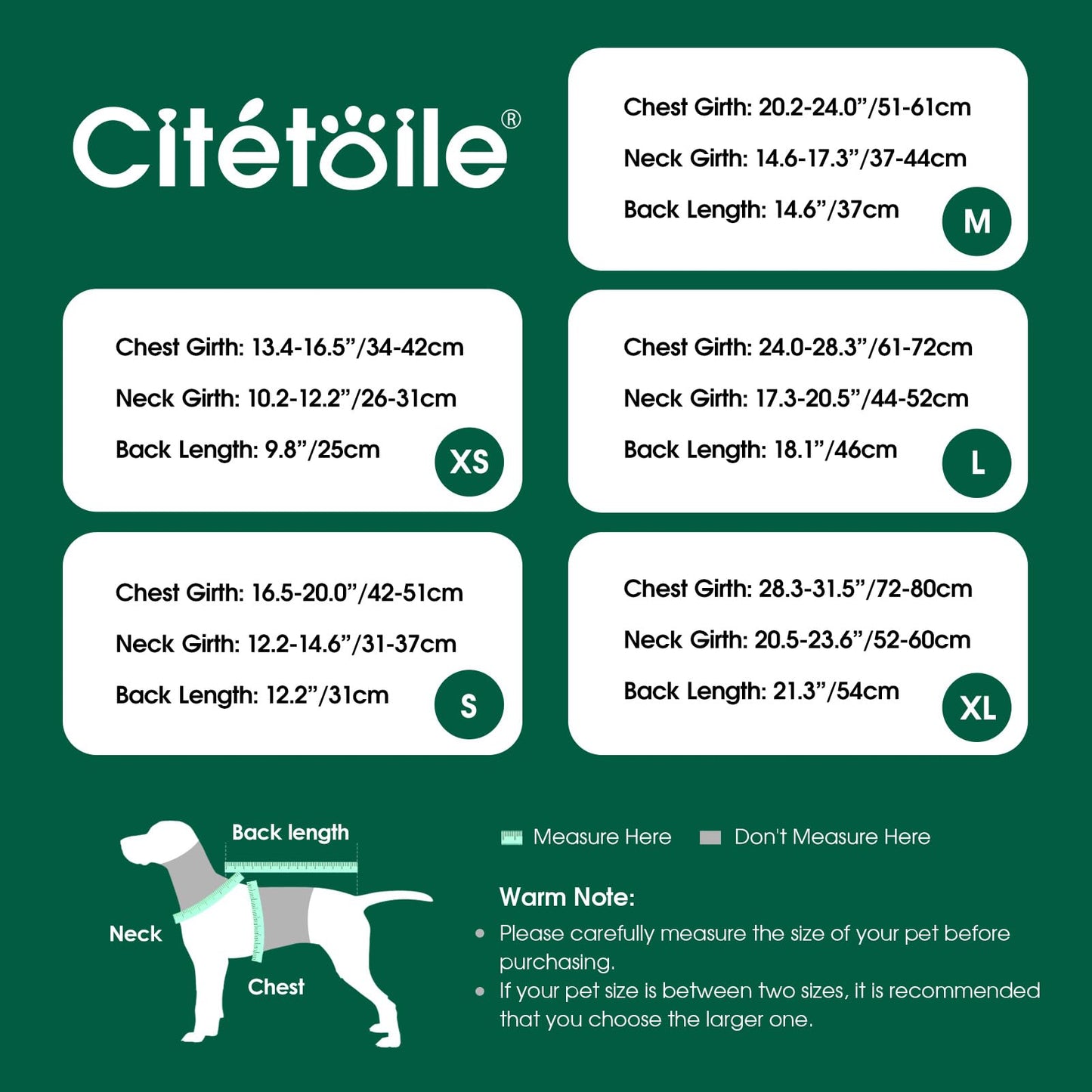 Abrigo para Perro Invierno - Chaleco Polar Grueso con Estampado Tartán, Ropa Cálida para Perros Pequeños/Medianos, Chaqueta Térmica Chihuahua o Teckel, Verde, XS