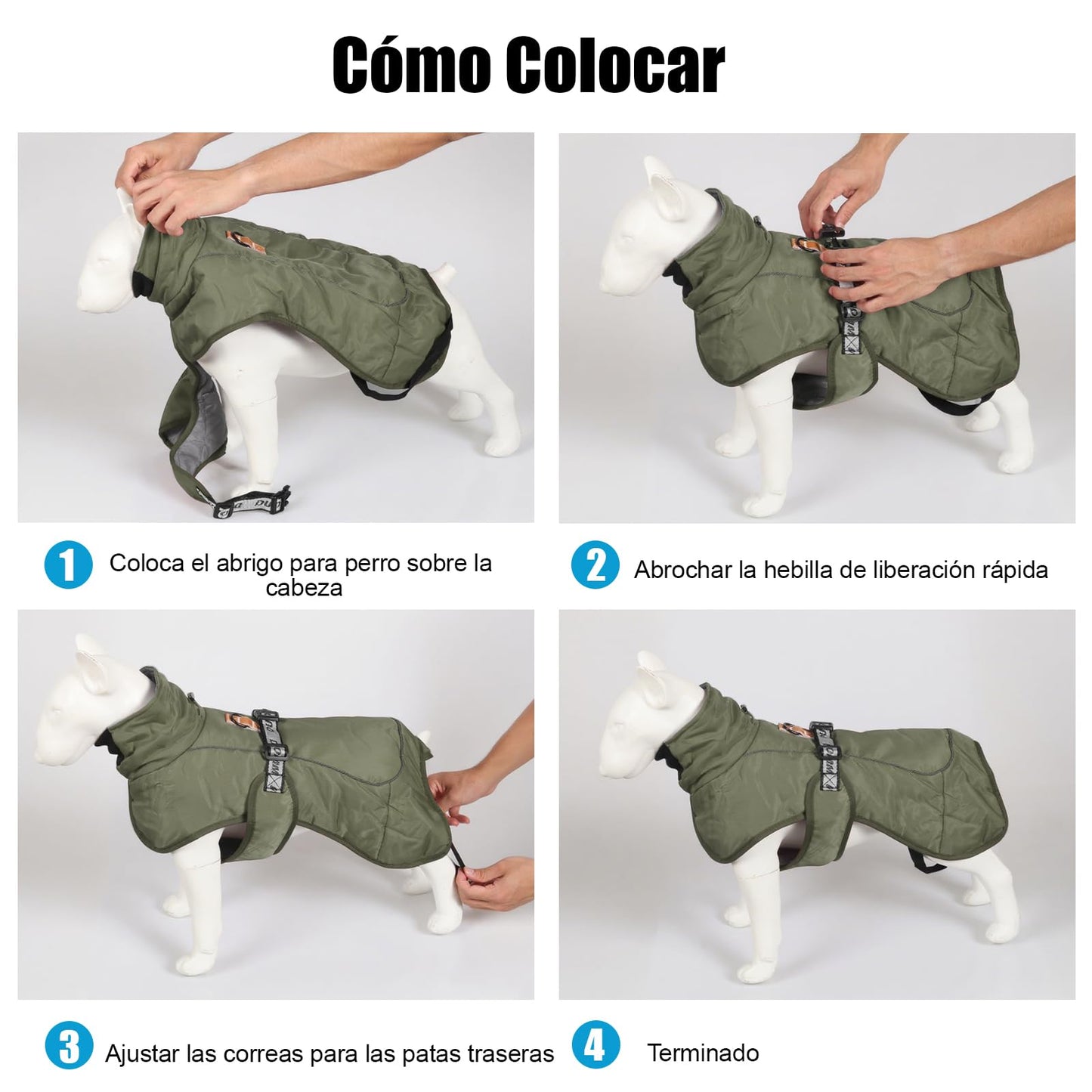 Abrigo de Invierno para Perros Chaqueta a Prueba de Viento Cálido para Perros Medianos Grandes Chaleco Reflectante Ajustable Perro Ropa al Aire Libre para Mascotas