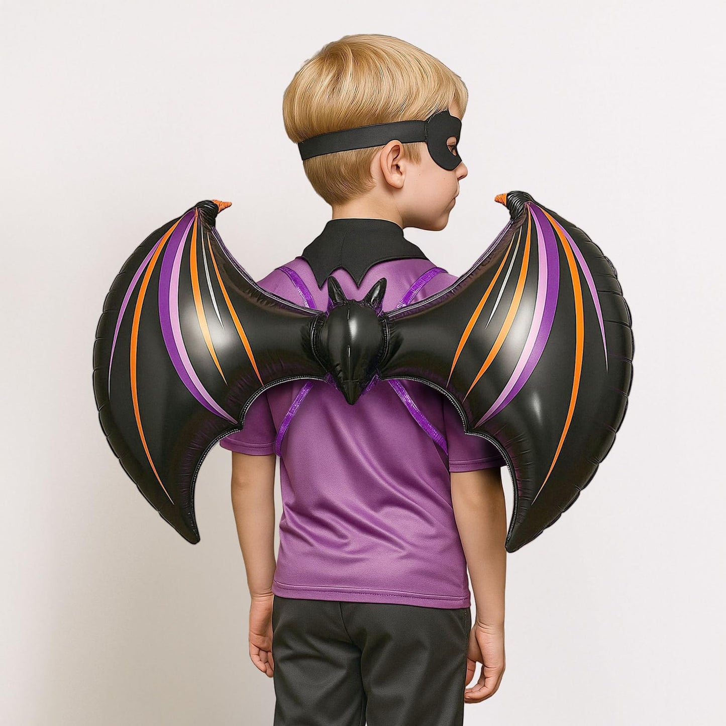 Disfraz Alas Murciélago Globo Foil Halloween Disfraz - 83 x 49 cm (33") - Accesorios Cosplay, Carnaval y Decoración Fiestas - Complementos Vampiro, Diablesa, Ángel Caído - Decoración Eventos