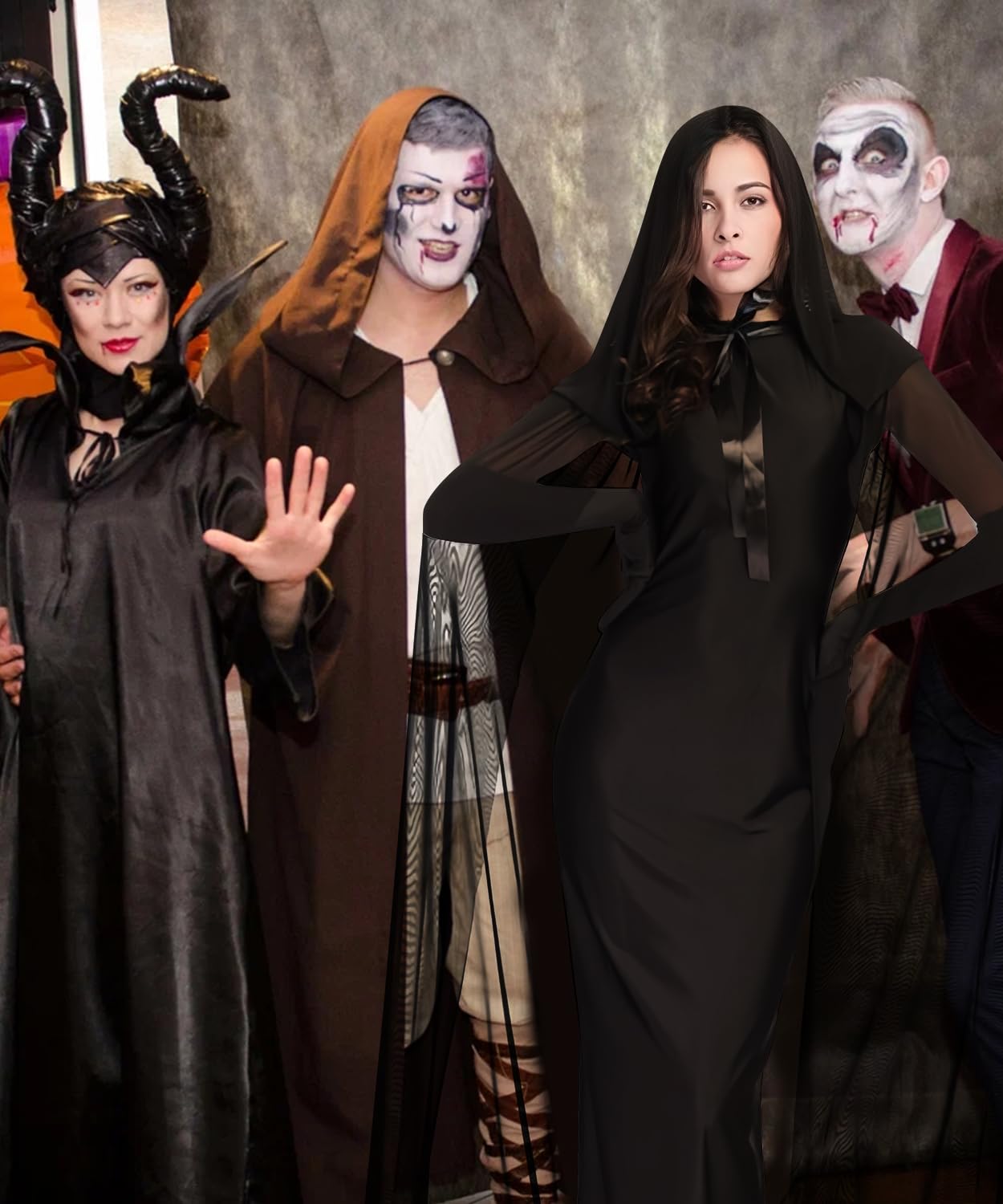 Disfraz Halloween Mujer Disfraz Novia Cadaver, Disfraz de Novia Fantasma Disfraz Bruja Disfraces Halloween Disfraz Fantasma Adulto,Disfraces Novia Disfraz Zombie Mujer para Halloween,Carnaval (S)