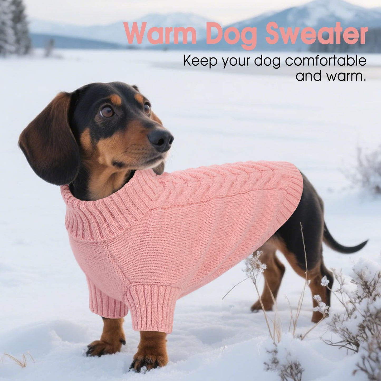 Abrigo Jersey Perro Mediano,Suéter para Perros Gato Cálido Ropa de Invierno,Abrigo para Mascotas para Bulldog Frances,Chihuahua,Teckel, L