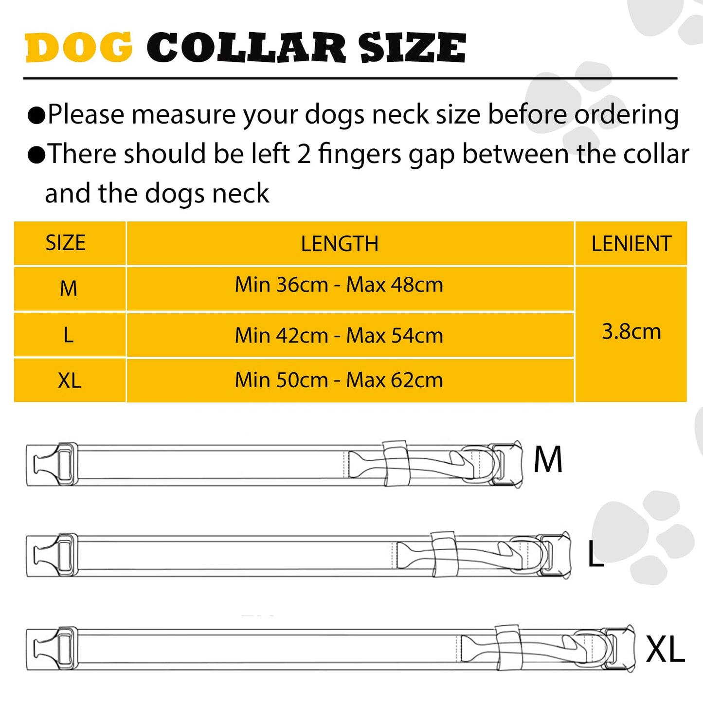 Collar para Perros con Asa y Hebilla de Metal - Táctico, Impulsivo y Fuerte Prevención de Tirones - Ajustable (Negro, L)