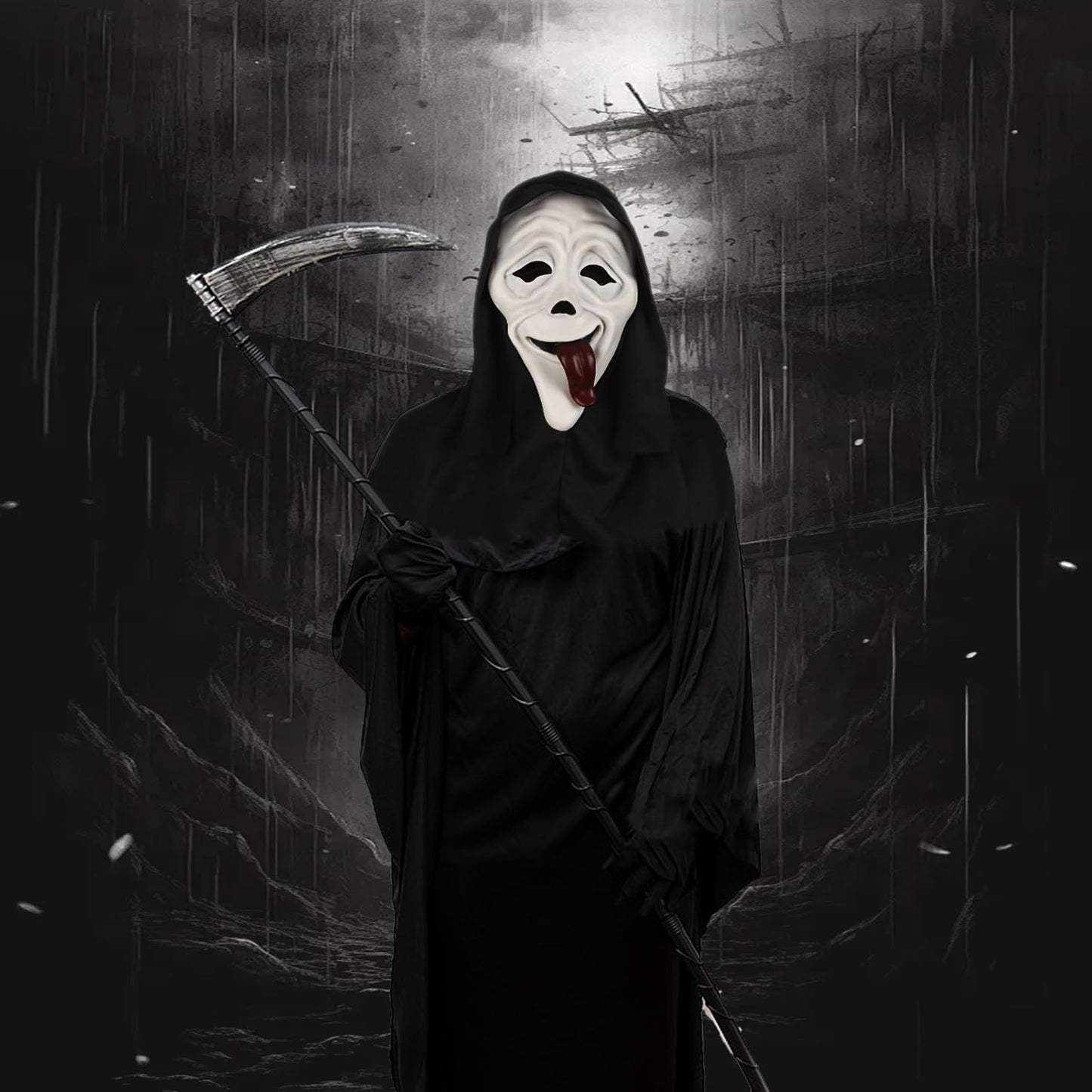 Disfraz Mascara Scream, Ghostface Disfraz, Mascara Ghostface, Ghostface Disfraz, Disfraz Halloween Scream, Scary Movie Disfraz, Máscaras De Fantasmas Para Fiestas Temáticas y Juegos De Rol