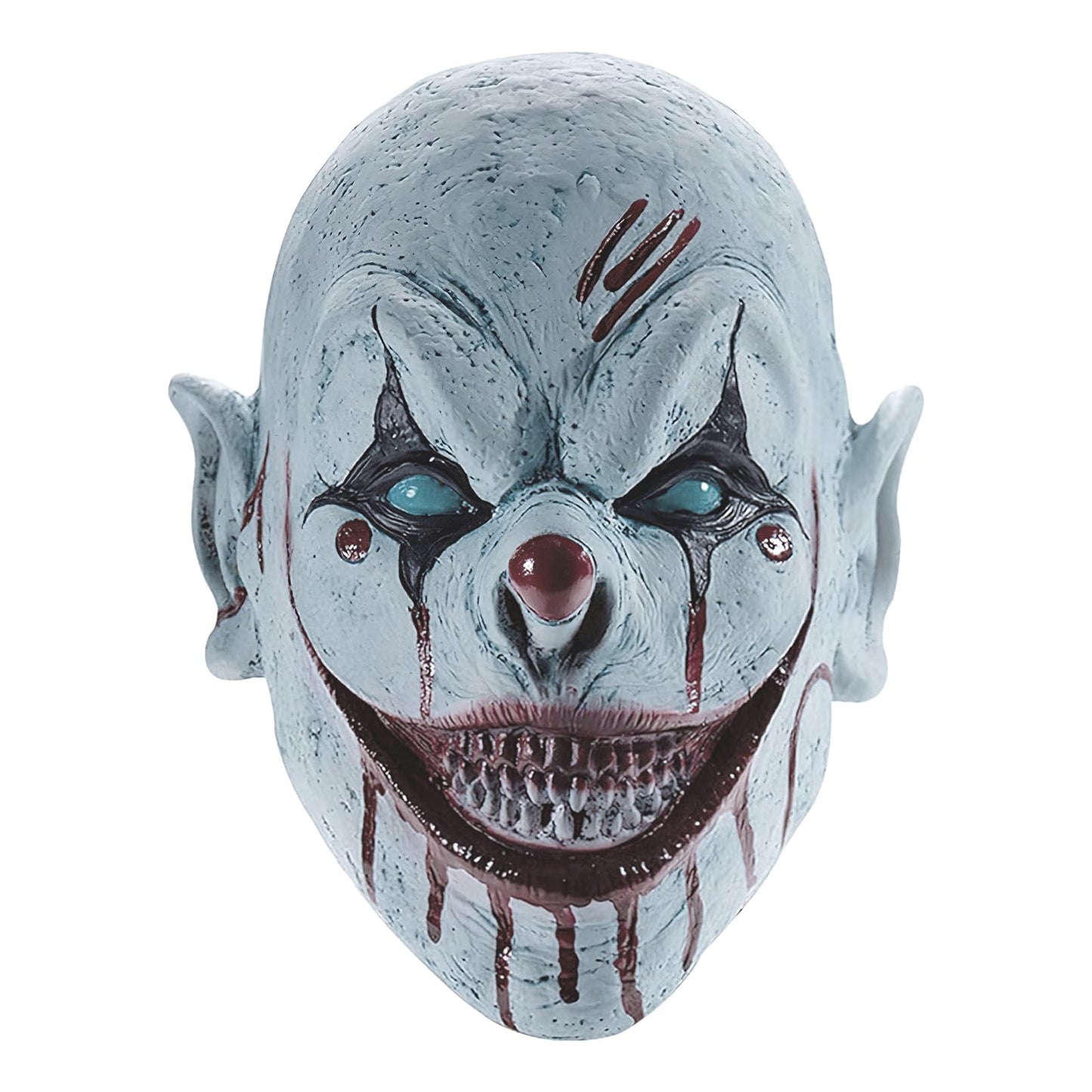 Disfraz Máscara de Payaso de Terror para Halloween - Máscara Espeluznante de Látex para Fiesta, Accesorio de Disfraz Aterrador para Adultos y Adolescentes