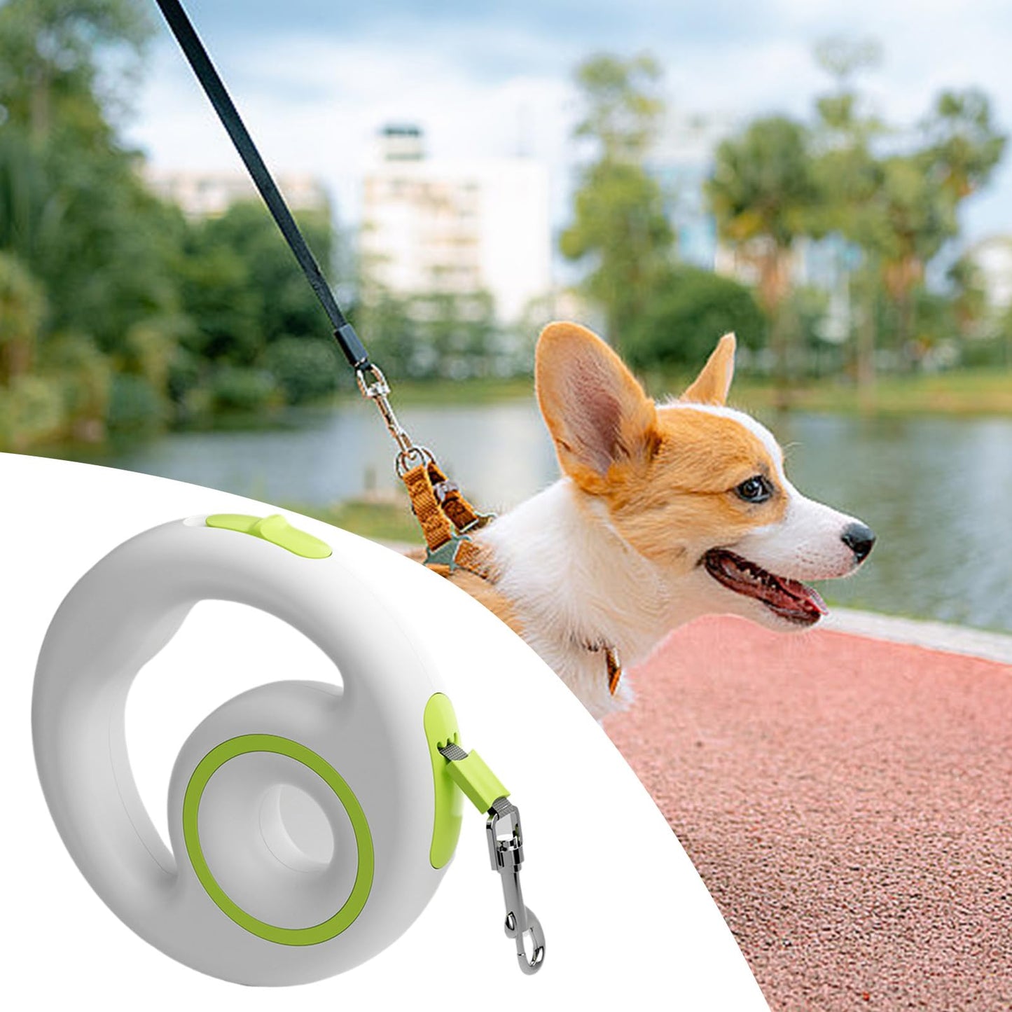 Correa Retráctil para Perros | Cuerda Extensible para Adiestramiento Y Paseos - Cuerda de Adiestramiento Antideslizante y Ergónomica, Resistente para Senderismo y Paseos Nocturnos