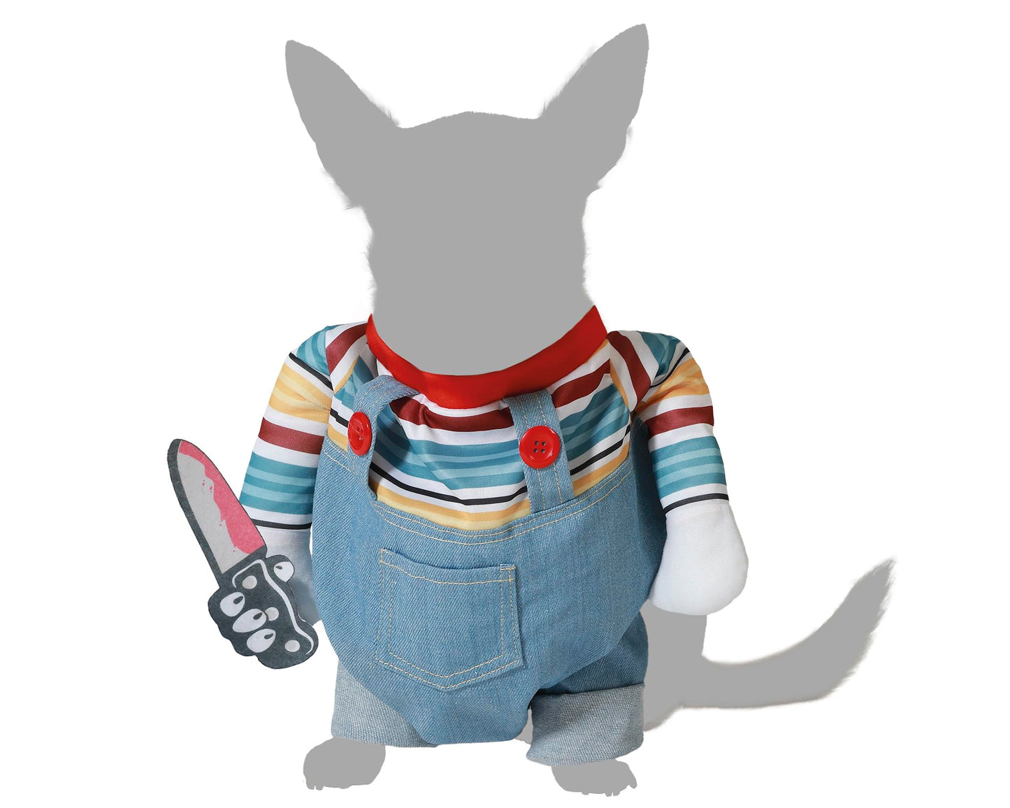 Disfraz para Mascota muñeco Halloween Multicolor con Mono
